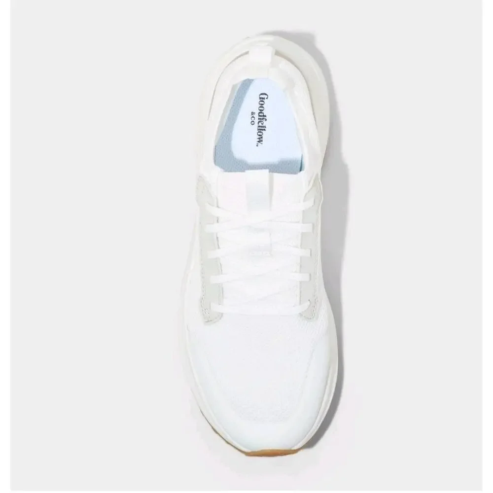 Men Lee Knit Sneakers with Memory Foam Insole - Goodfellow - White